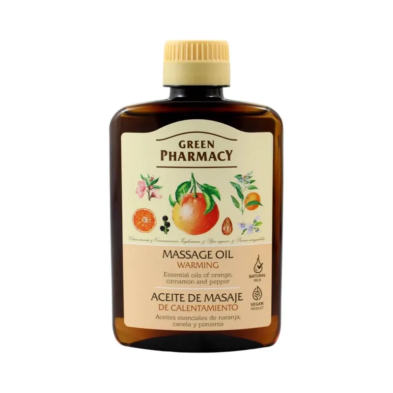 Green Pharmacy masážny olej - pomaranč a škorica 200ml