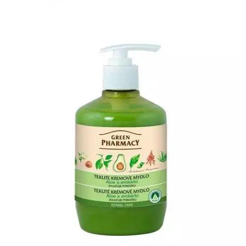 Green Pharmacy tekuté krémové mydlo 460 ml - Aloe vera a avokádo